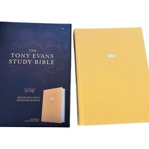 CSB Tony Evans Study Bible 2021 Yellow Cloth over Board